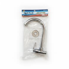 Grifo individual cuello de ganso para fregadero con toma a la pared Aqua Plus