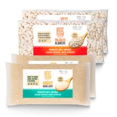 Combo de granos selectos Cosecha Real #14: Arroz de grano largo + Frijoles blancos