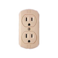 Tomacorriente doble de sobreponer - enchufe eléctrico de superficie - de 10 A / 125 V Orix