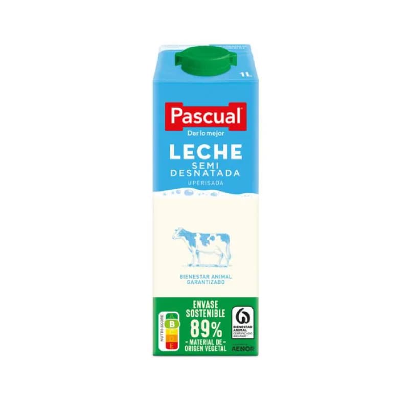 Leche Semi Desnatada 1 Lt - Imagen 1