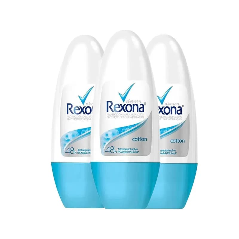 3 Desosorantes Rexona Powder dry brightening 50 ml - Imagen 1