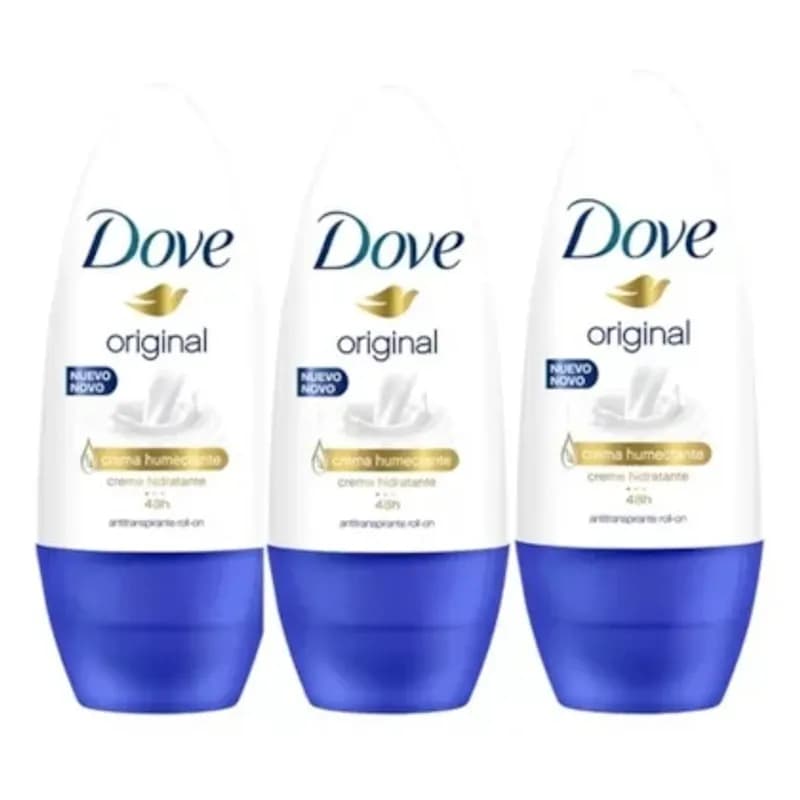 3 Desodorantes  Dove Original 50 ml - Imagen 1