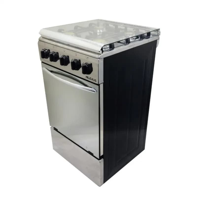 Cocina de Gas Silver Point con 4 Quemadores y Horno-Negro con Ace - Miniatura 2
