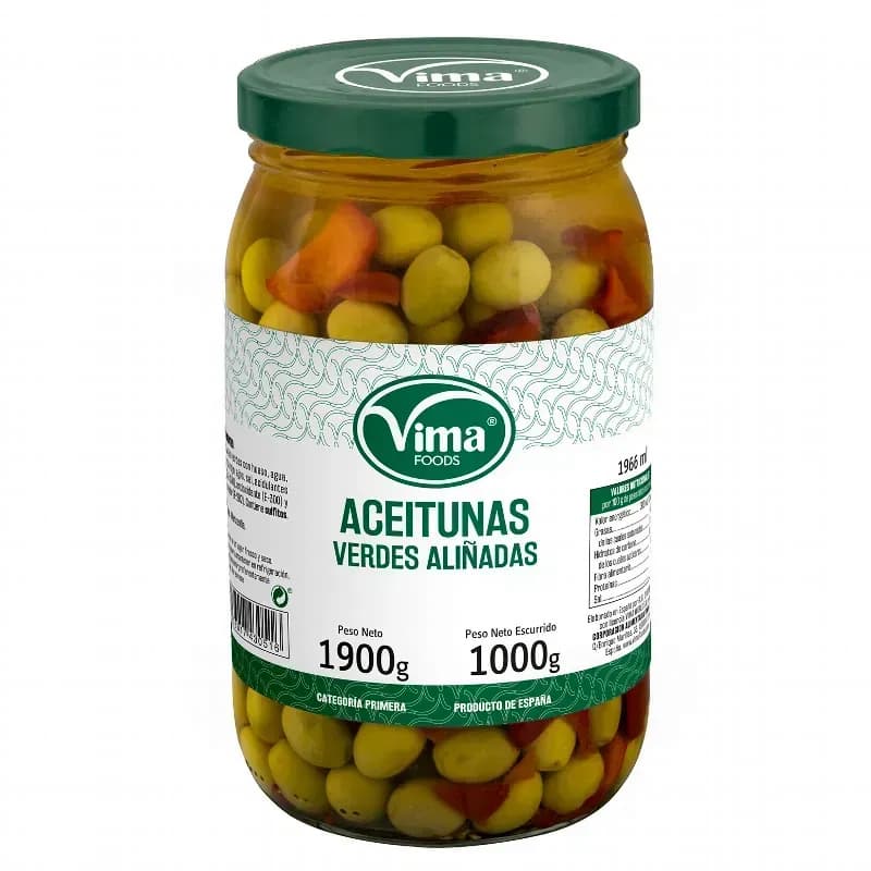ACEITUNA ALIÑADA 1900G - Imagen 1
