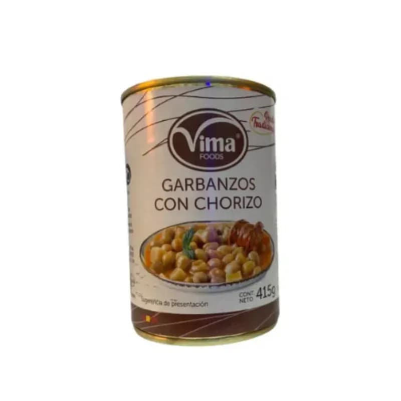 GARBANZOS CON CHORIZOS 415G. - Imagen 1