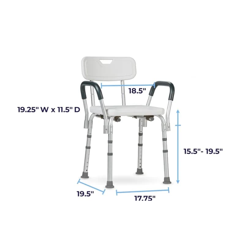 Silla de ducha con respaldo Drive Medical - Miniatura 2