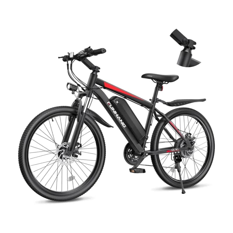 Bicicleta eléctrica 26" 500w con batería extraíble de 48v 374.4 Wh - Imagen 1