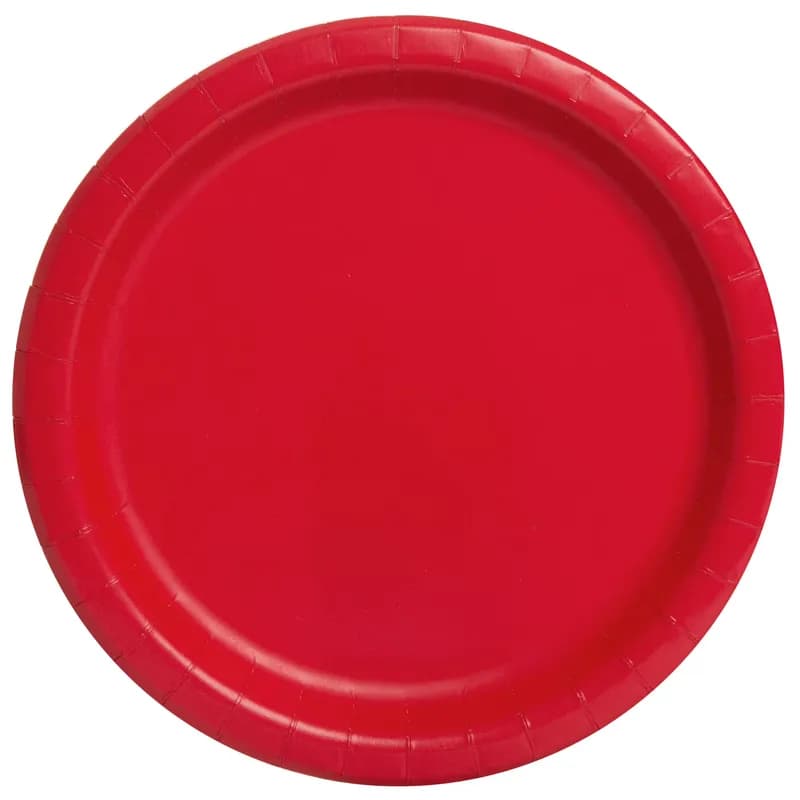 Platos desechables Rojo - Imagen 1