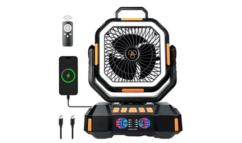 Ventilador Recargable de 40000 mAh - F22 - Imagen 1