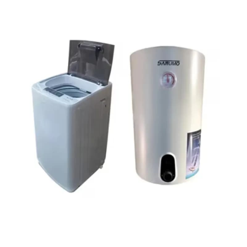 COMBO ELECTRODOMESTICO # 8 (LAVADORA  AUTOMATICA DE 7.5 KG + CALENTADOR ELECTRICO 50L SANUMO) - Imagen 1