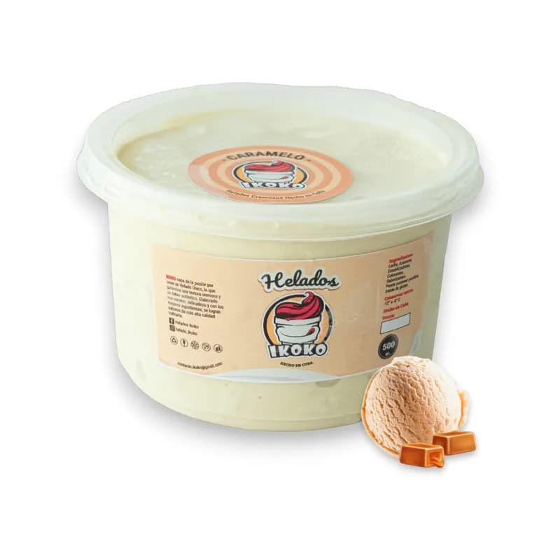 Helado Ikoko 500ml (Caramelo) - Imagen 1