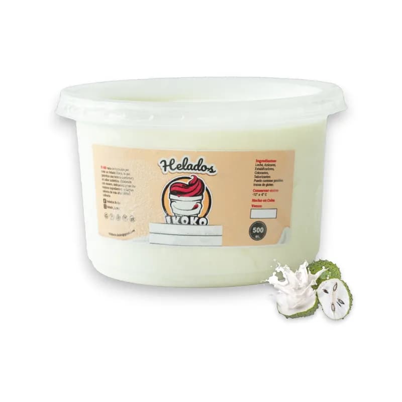Helado Ikoko 500ml (Guanabana) - Imagen 1