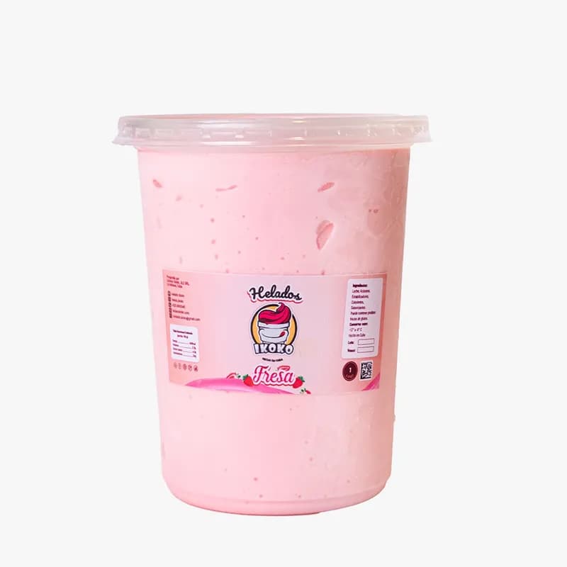 Helado Ikoko 1L (Fresa) - Imagen 1