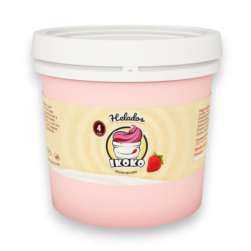 Helado Ikoko 4L (Fresa) - Imagen 1