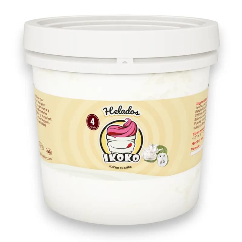 Helado Ikoko 4L (Guanabana) - Imagen 1