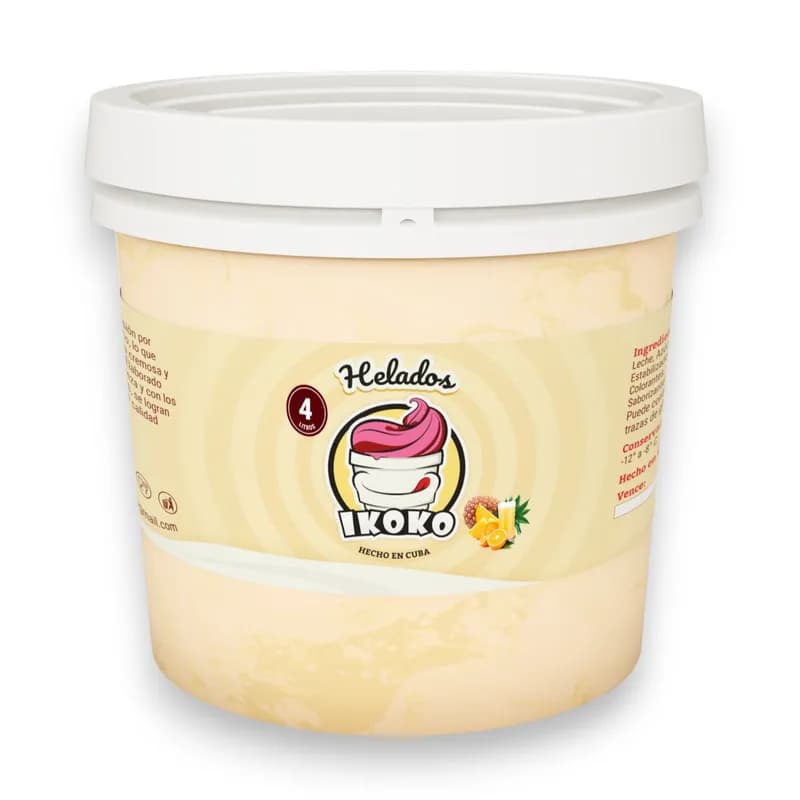 Helado Ikoko 4L (Naranja Piña) - Imagen 1