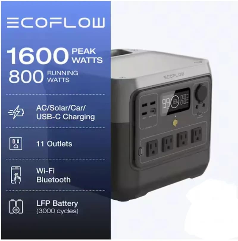 EcoFlow RIVER 2 Pro 1600 Watts - Miniatura 2