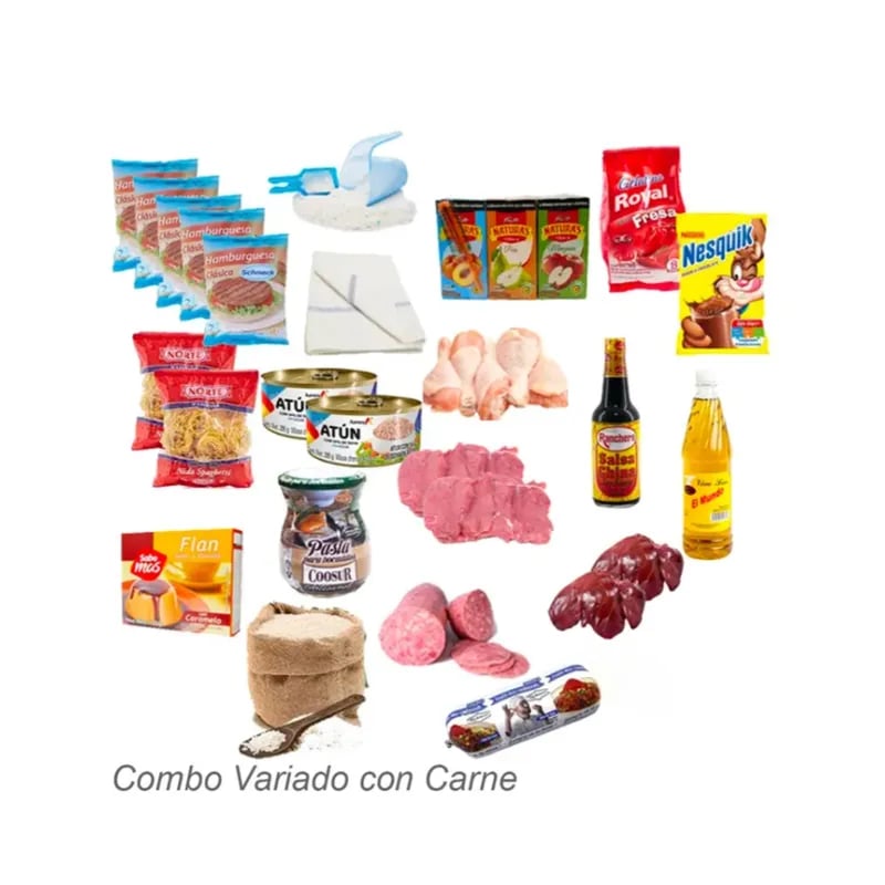 Combo Variado Con Carne - Imagen 1