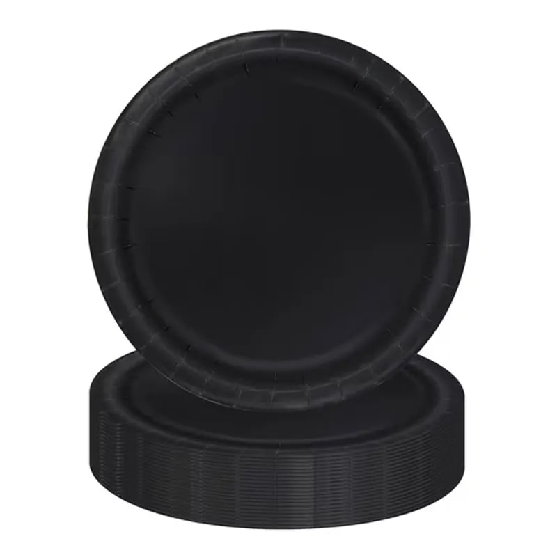 Platos desechables Negro - Imagen 1