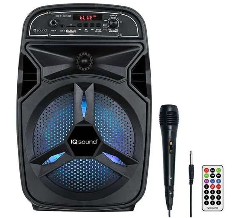 Altavoz portátil Bluetooth de fiesta IQ Sound de 8" - Imagen 1