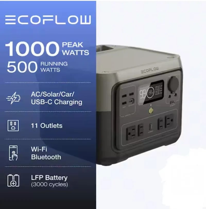 EcoFlow RIVER 2 MAX 1000 Watts - Imagen 1