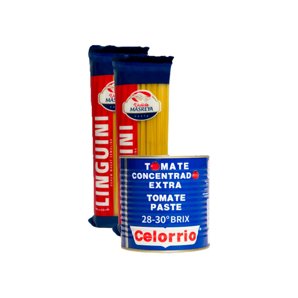 Pasta de tomate concentrado extra + Espaguetis linguini - Imagen 1