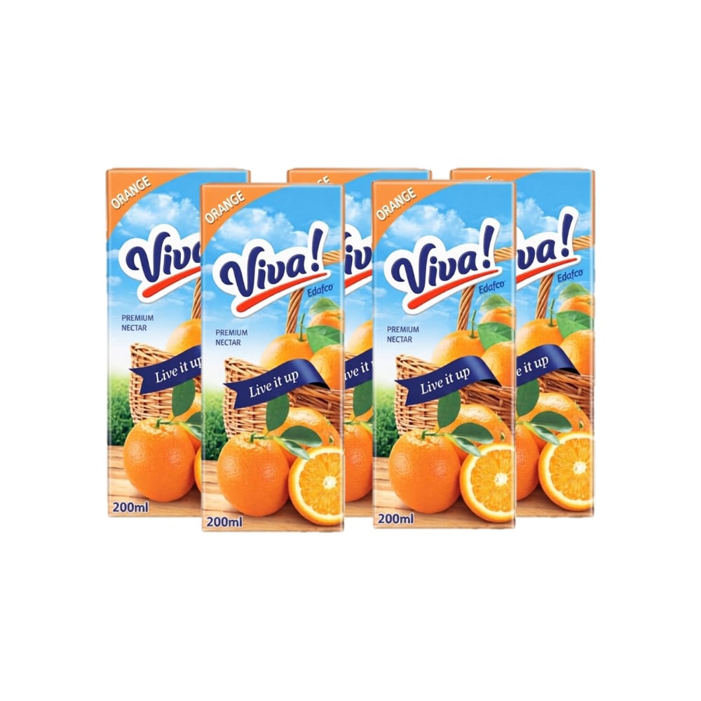 Néctar de naranja Viva (5 x 200 ml) - Imagen 1