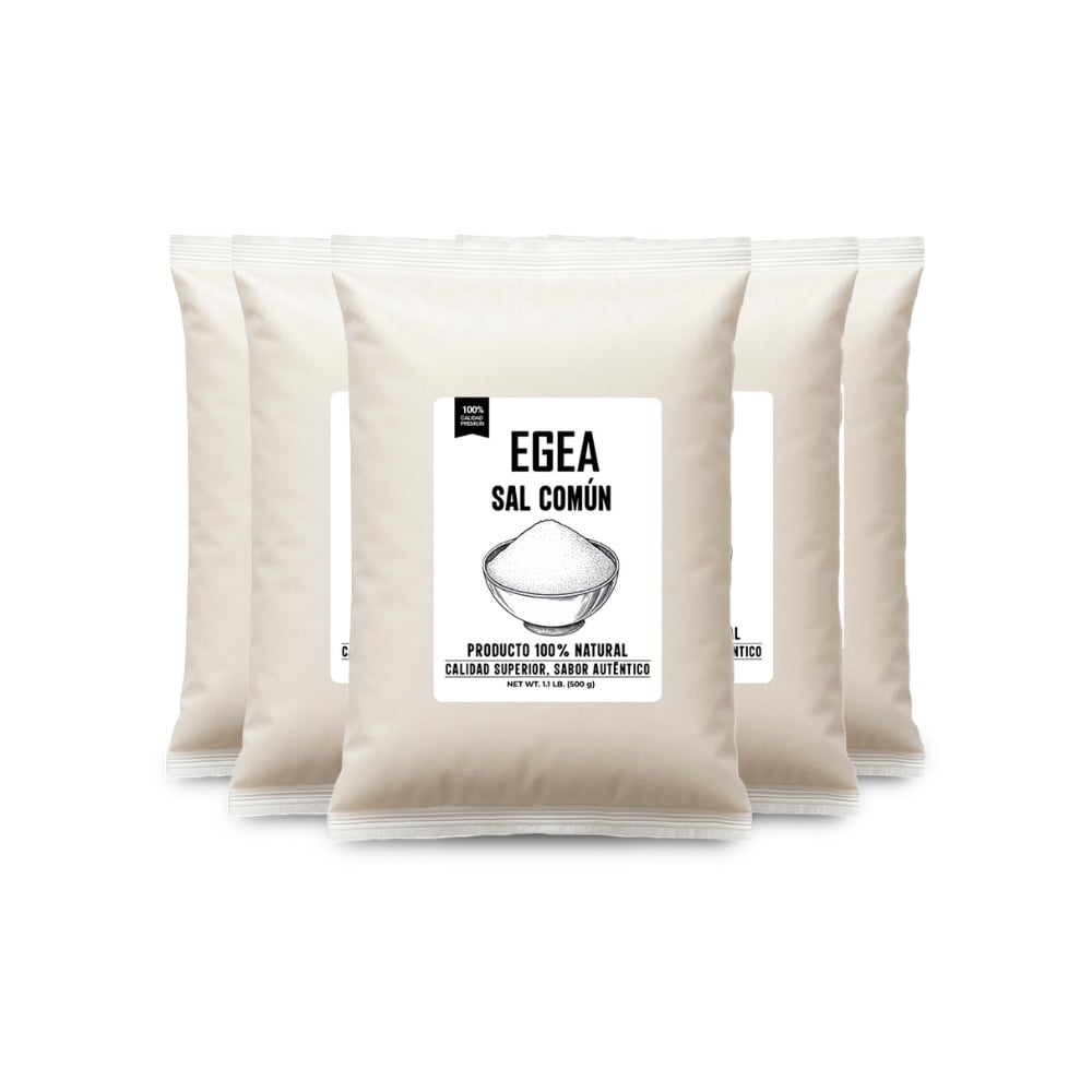 Sal común EGEA (5 x 500 g / 1.1 lb) - Imagen 1