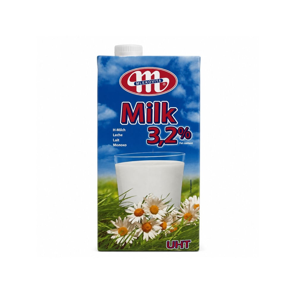 Leche entera Mlekovita (1 L) - Imagen 1