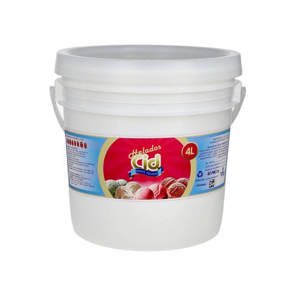 Helado sabor caramelo CID (4 L) - Imagen 1