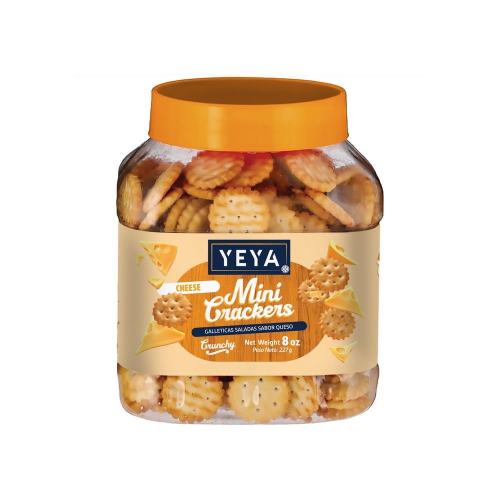 Galleticas saladas sabor queso YEYA (227 g / 8 oz) - Imagen 1