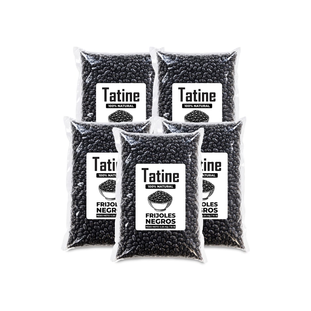 Frijoles negros Tatine (5 x 4.54 kg / 10 lb) - Imagen 1