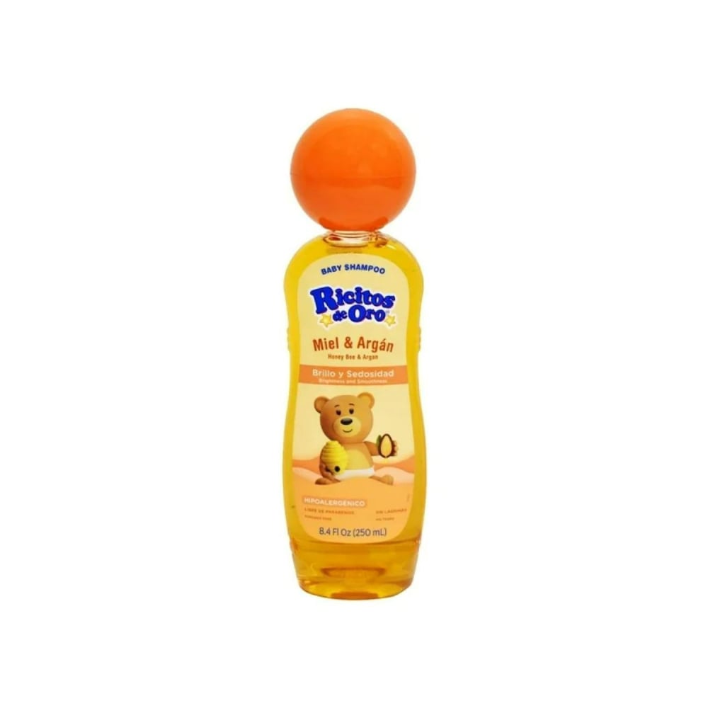 Champú de miel y argán para bebé Ricitos de Oro (250 ml / 8.4 fl.oz) - Imagen 1