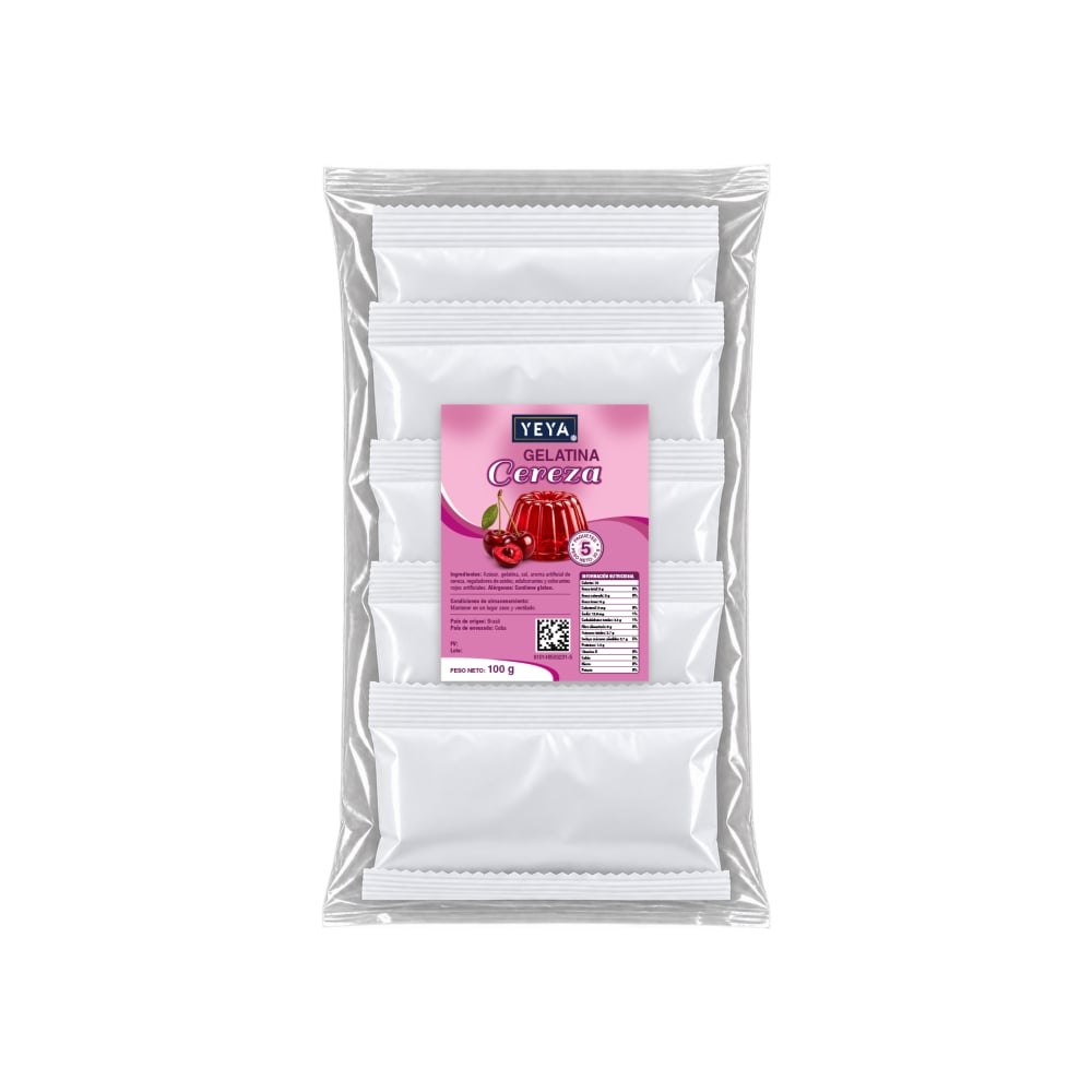 Gelatina sabor cereza YEYA (100 g / 3.53 oz) - Imagen 1