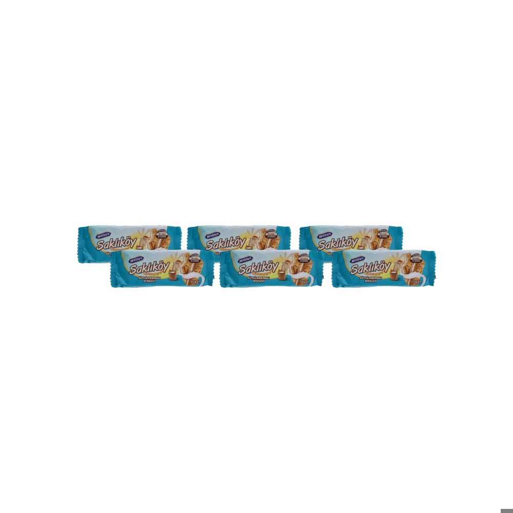 Galletas Sakliköy con crema de leche Ülker (6 x 100 g / 3.53 oz) - Imagen 1