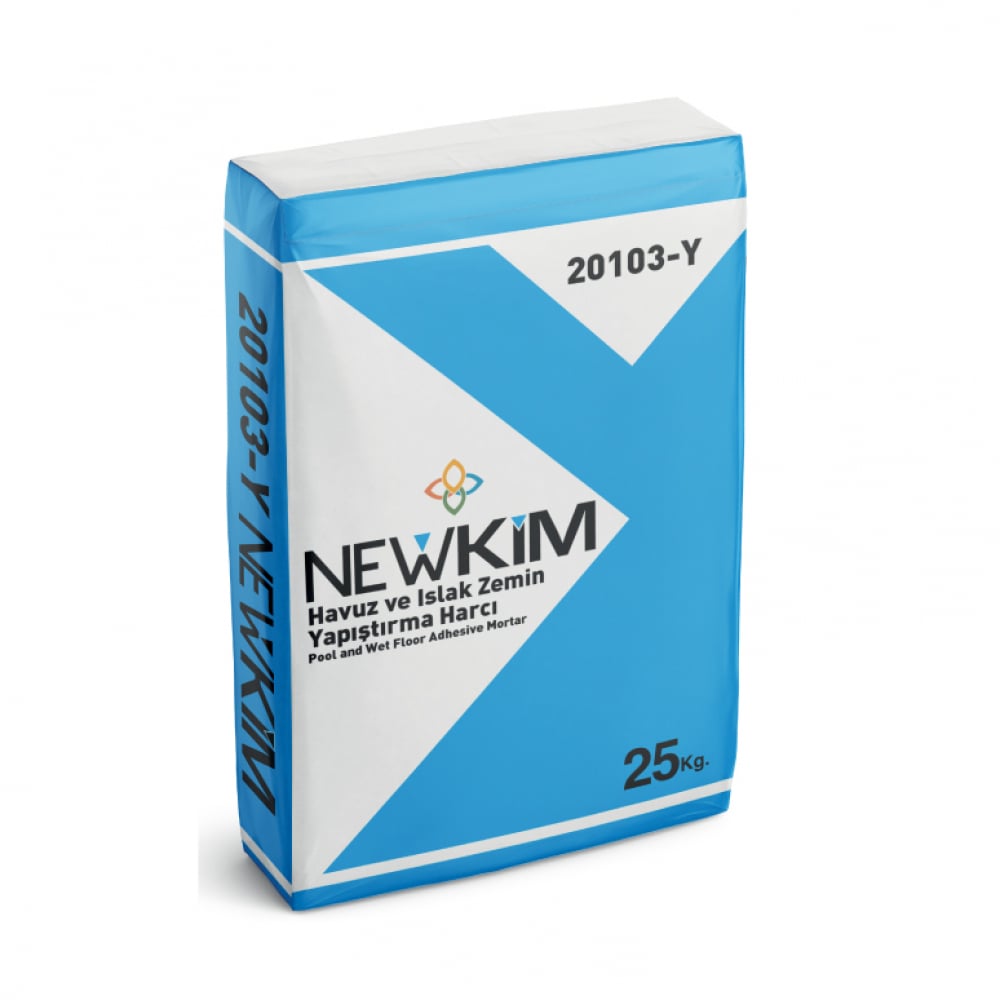 Mortero adhesivo para piscinas y suelos húmedos Newkim (25 kg / 55 lb) - Imagen 1