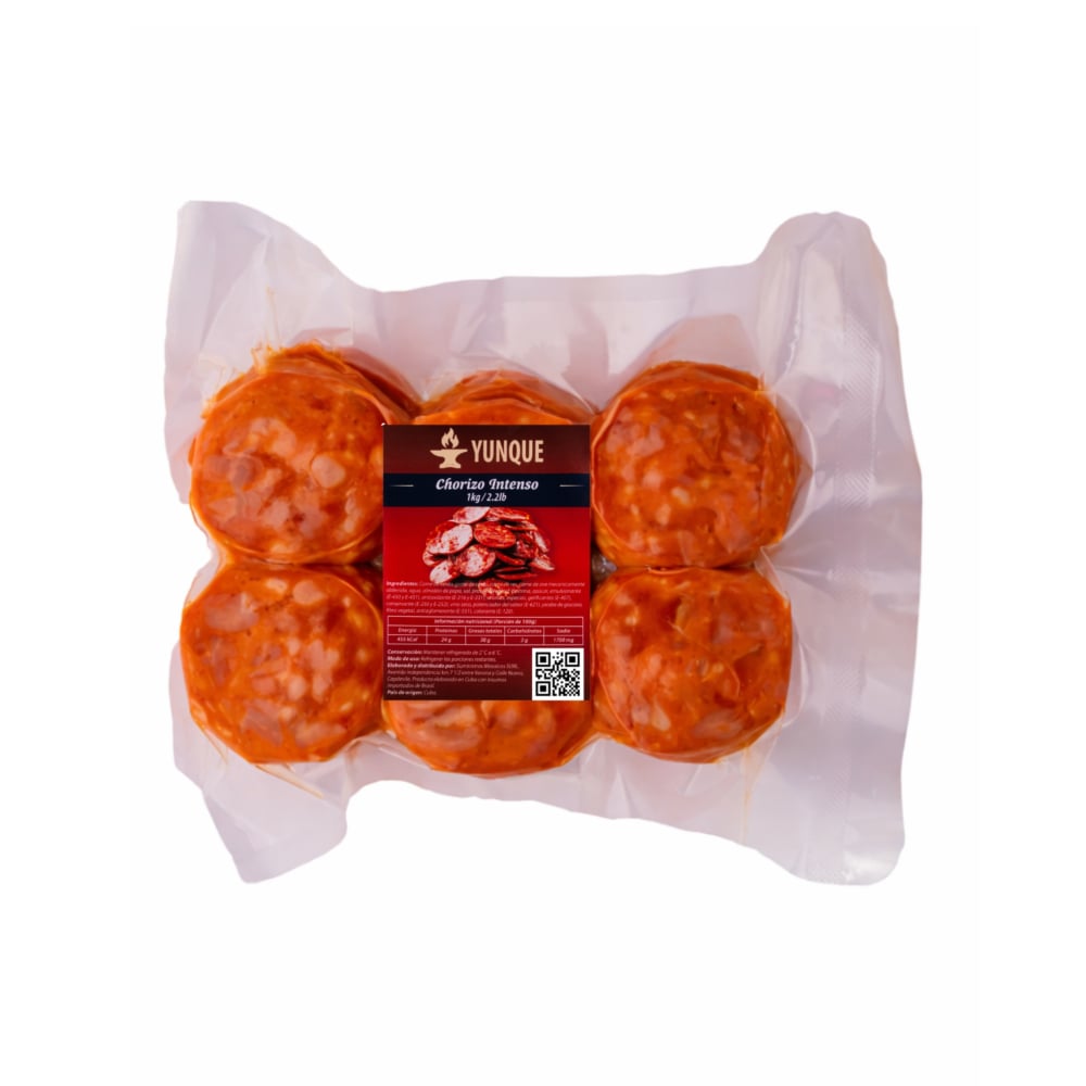 Chorizo intenso lasqueado Yunque (1 kg / 2.2 lb) - Imagen 1