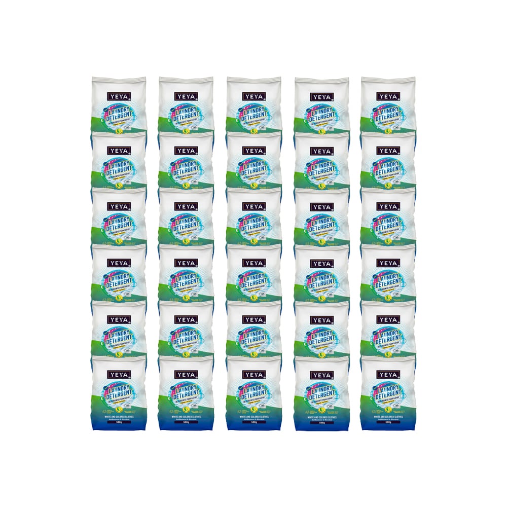 Detergente en polvo con aroma a limón YEYA (30 x 500 g / 1.1 lb) - Imagen 1