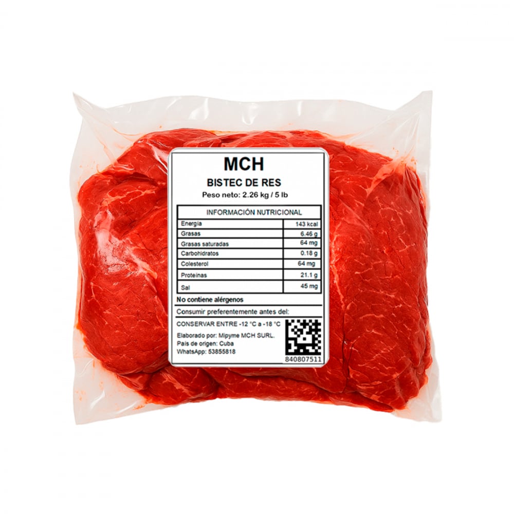 Bistec de res MCH (2.26 kg / 5 lb) - Imagen 1