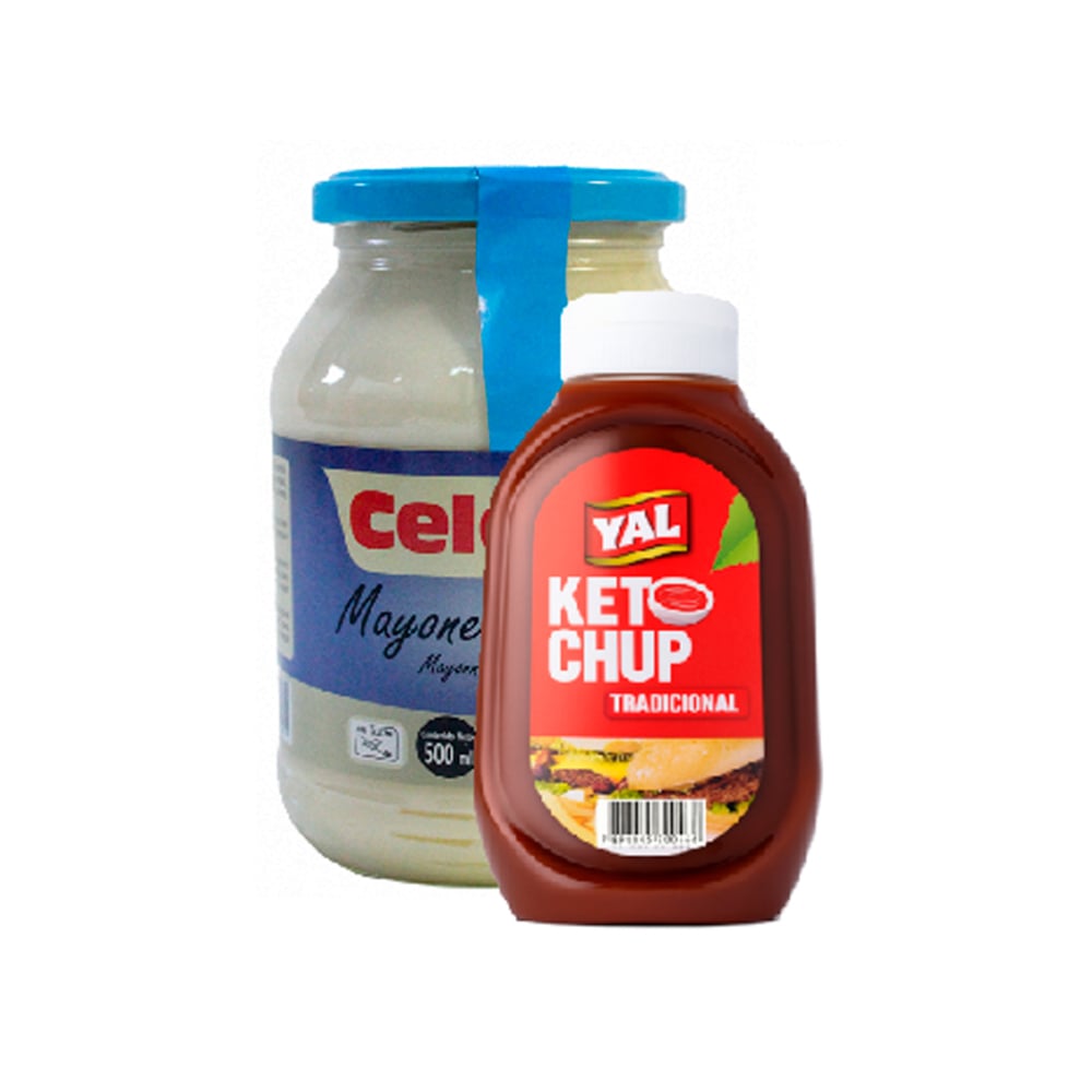 Ketchup tradicional Val (400 g / 14.11 oz) + Mayonesa Celorrio (500 ml) - Imagen 1