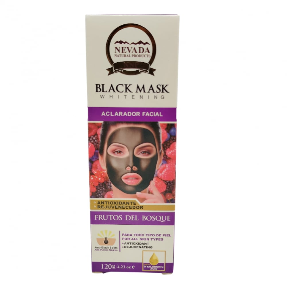 Aclarador facial -máscara- negra con extracto de frutos del bosque NNP (120 g / 4.23 oz) - Imagen 1