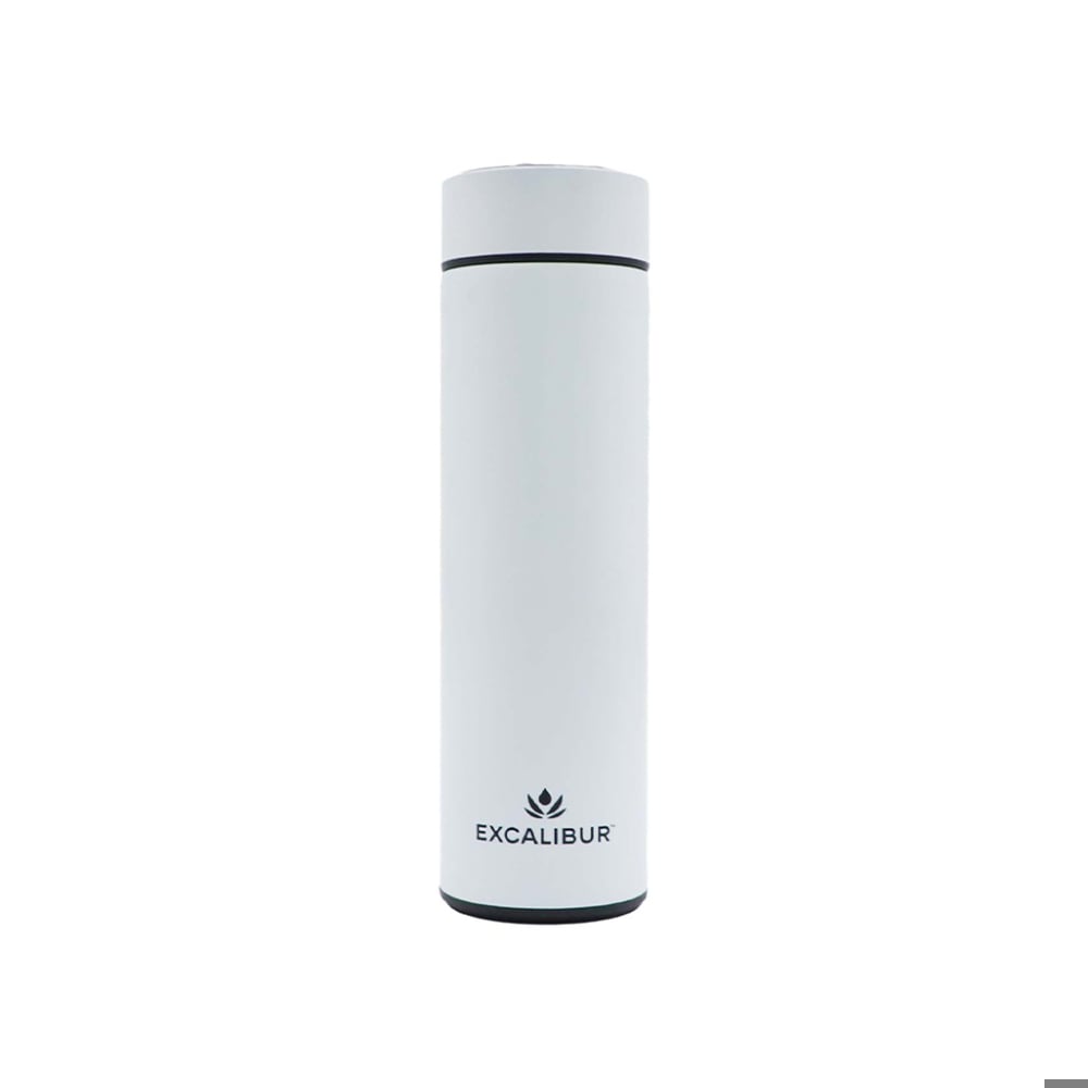 Termo inteligente con medidor de temperatura blanco 500 ml Excalibur - Imagen 1