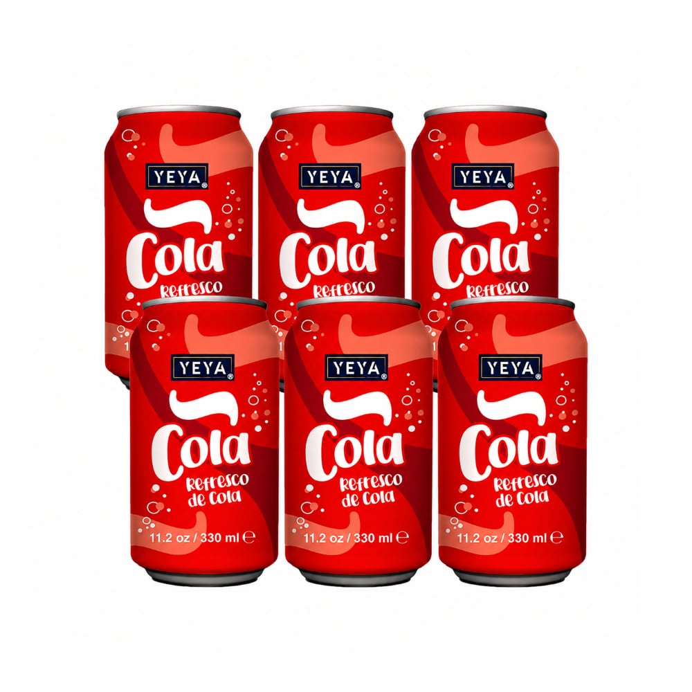 Refresco gaseado de cola YEYA (6 x 330 ml / 11.2 fl oz) - Imagen 1