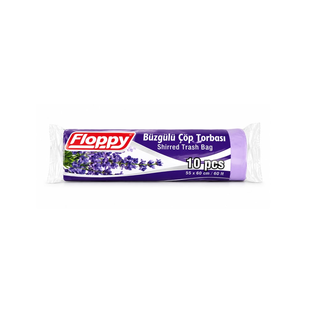 Bolsas de basura con pliegues con aroma a lavanda Floppy (10 U) - Imagen 1