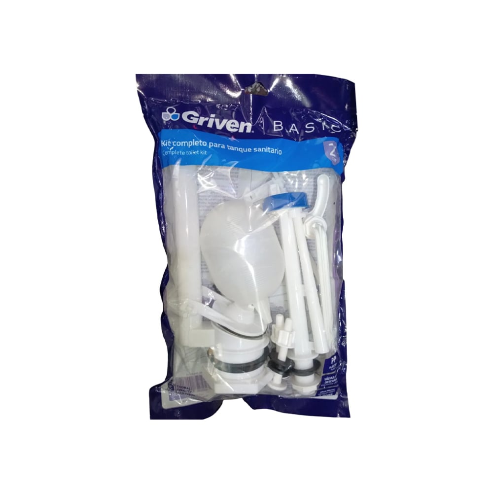 Kit de reparación completo para tanques de inodoro - herrajes de baño - de palanca o manija Griven - Imagen 1