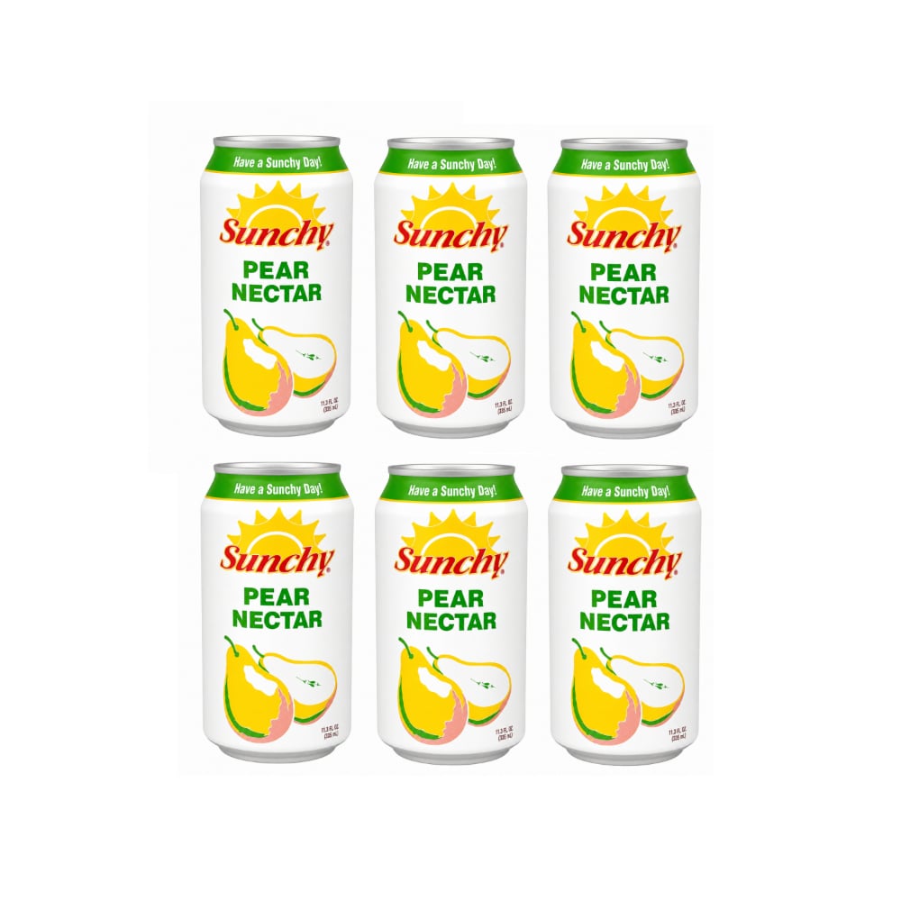 Néctar de pera Sunchy (6 x 334 ml / 11.3 fl oz) - Imagen 1