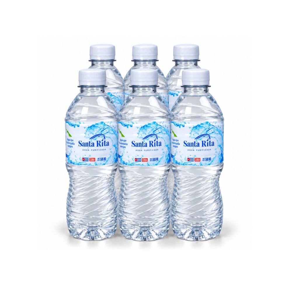 Agua purificada Santa Rita (6 x 500 ml) - Imagen 1