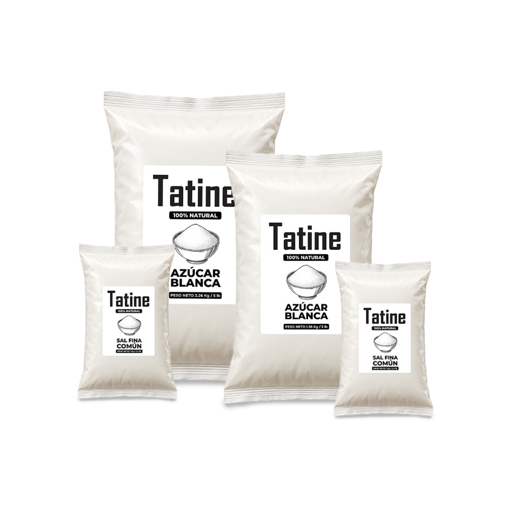Combo dulce y salado Tatine #7: Sal fina común Tatine + Azúcar blanca Tatine - Imagen 1