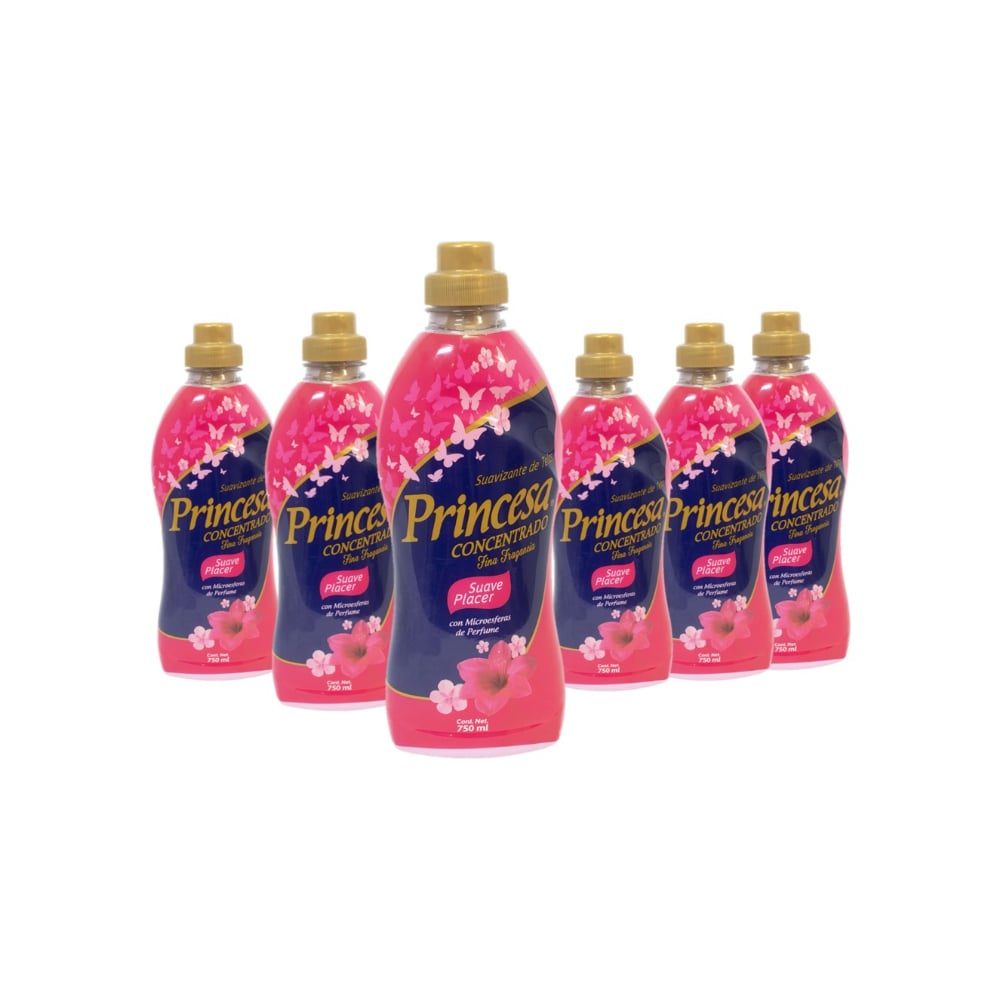 Suavizante de telas suave placer Princesa (6 x 750 ml) - Imagen 1