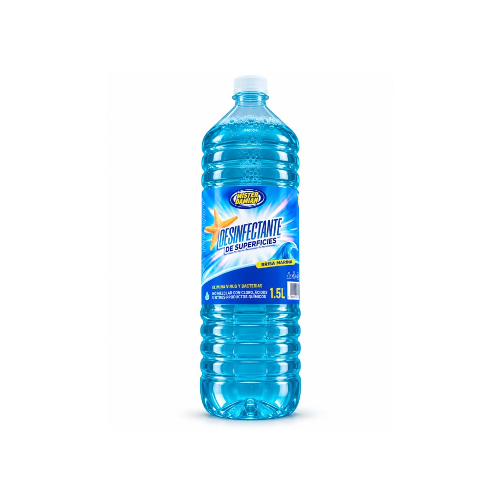 Desinfectante de superficie aroma brisa marina Mister Damian (1.5 L) - Imagen 1